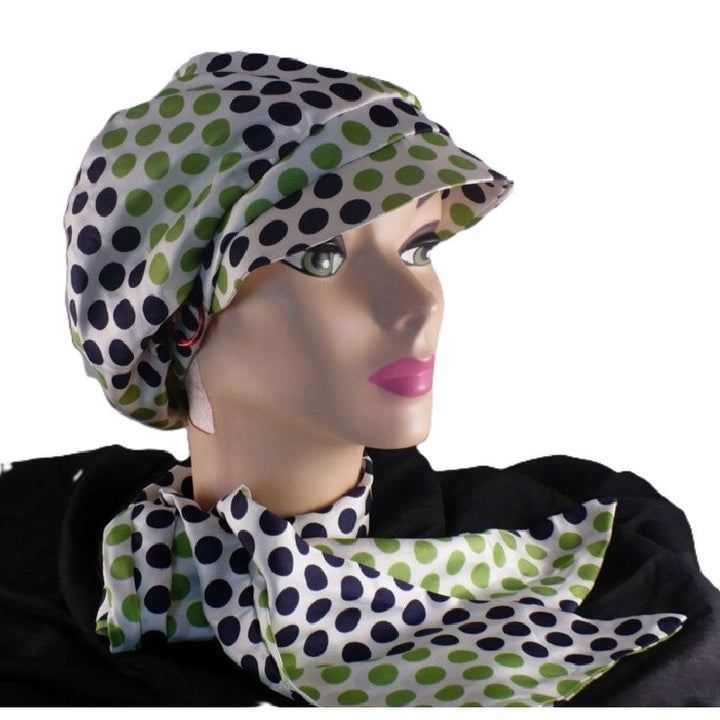 1960s Mod Hat and Scarf Set.