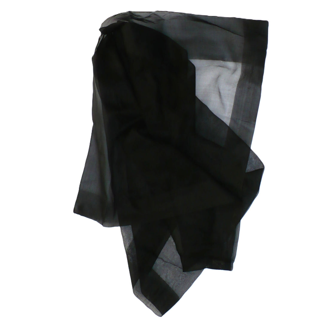 1870 Victorian Silk Mourning Veil Scarf