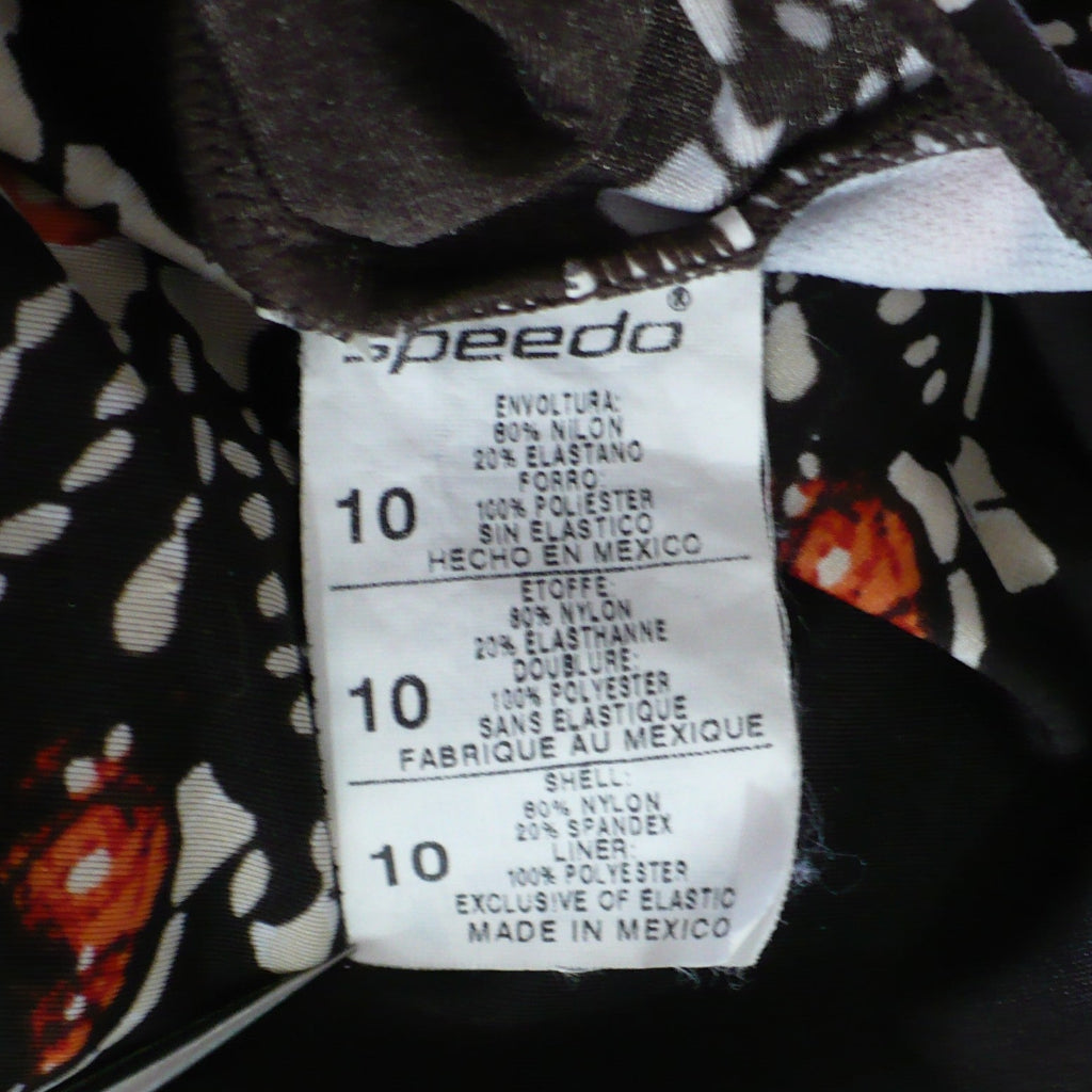 2004 Vintage Speedo Batik Babe Swimsuit Medium/10 label,