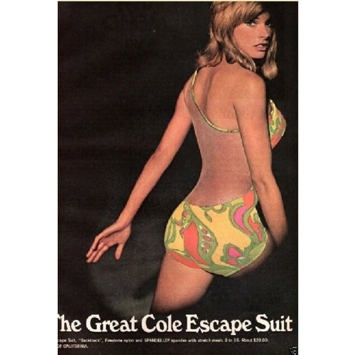 Rare 1960s Vintage Cole of California Scandal Swimsuit.