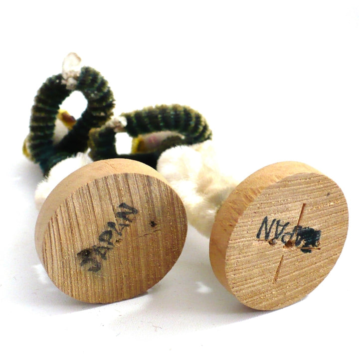 1950s Japan Pipe Cleaner Baseball or Cricket Dolls – Vintage Sports Bendy Dolls.