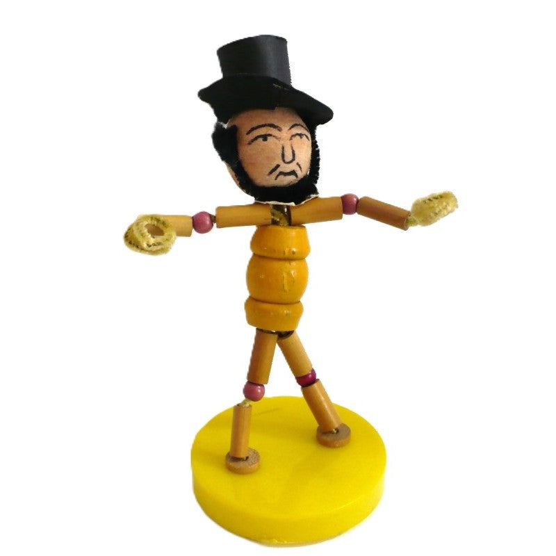 1960s Walco Pixie Puppets Abe Lincoln Doll – Vintage Pipe Cleaner Toy