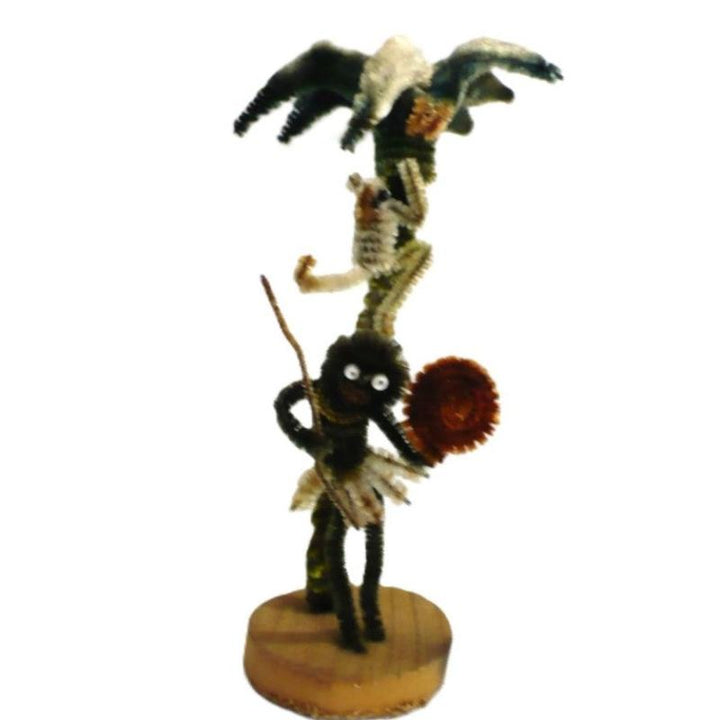 Pipe cleaner doll.