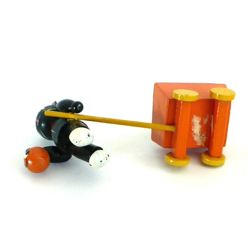 Black cat toy figurine.