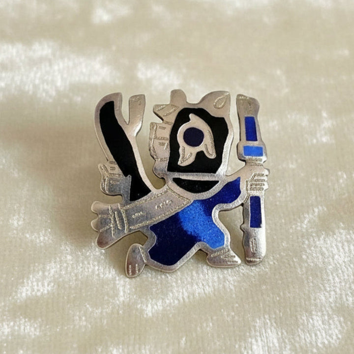 Vintage Enamel 925 Condor Peru Transformable Pendant Brooch by Laffi.