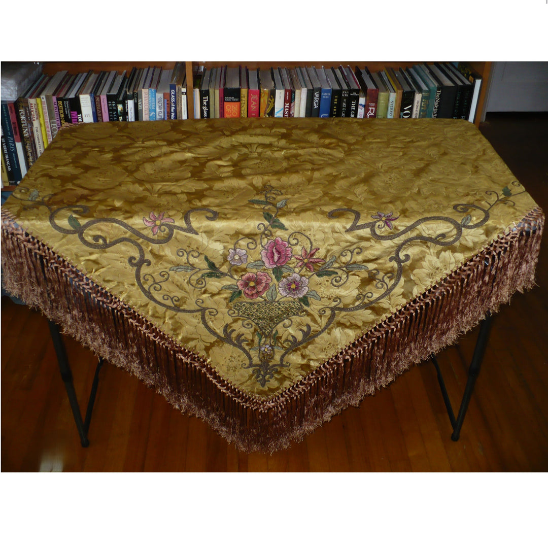 Antique Baroque piano shawl.