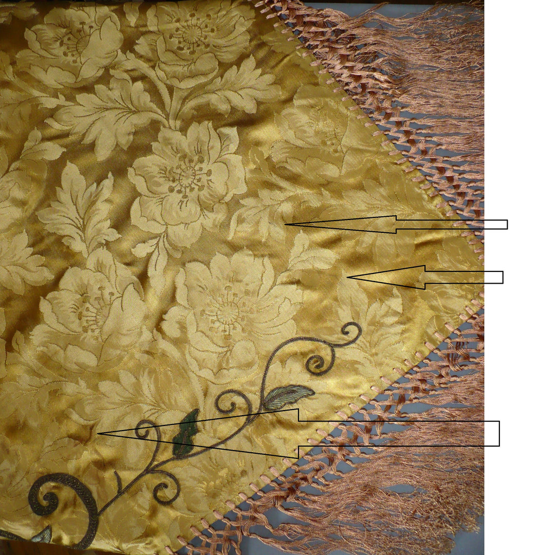 Antique Baroque piano shawl.