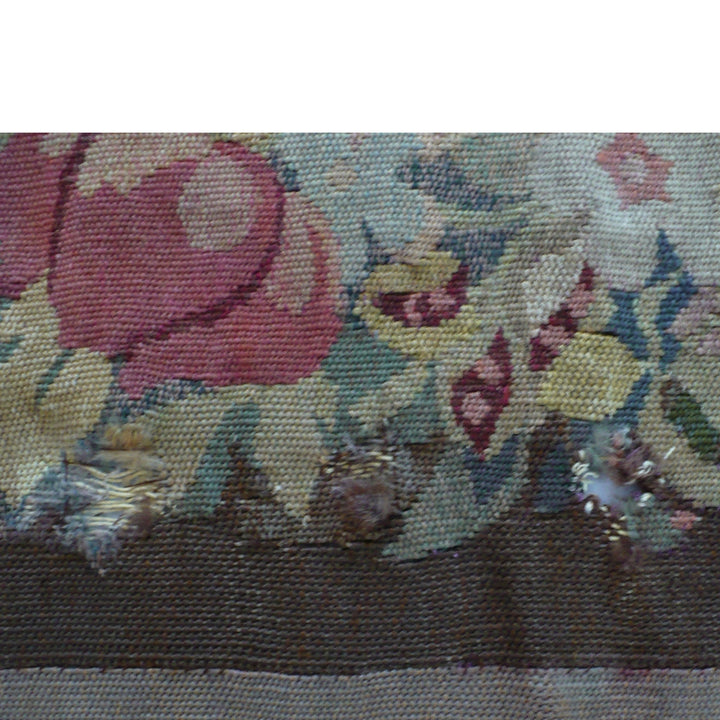 19th c. French Aubusson Tapestry Table Runner.