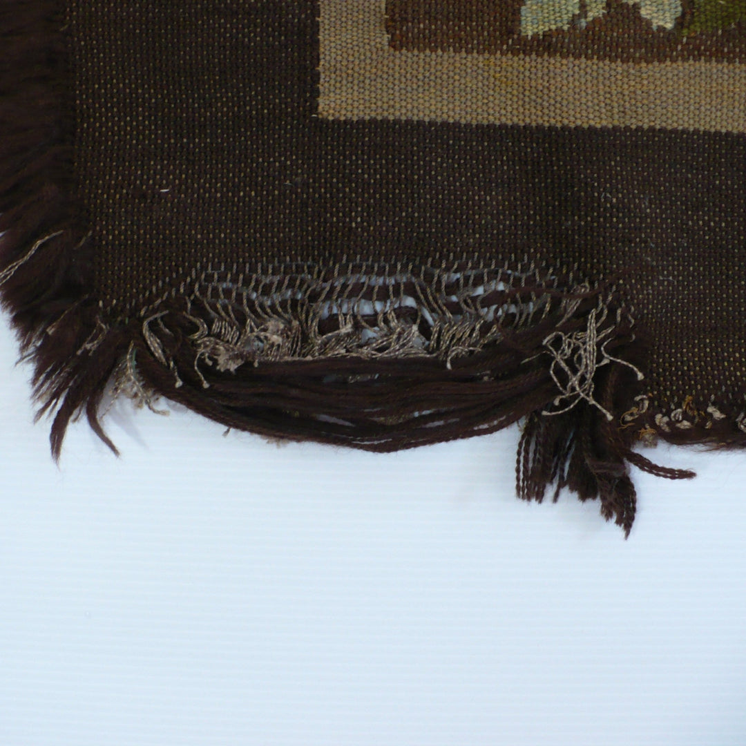 19th c. French Aubusson Tapestry Table Runner.