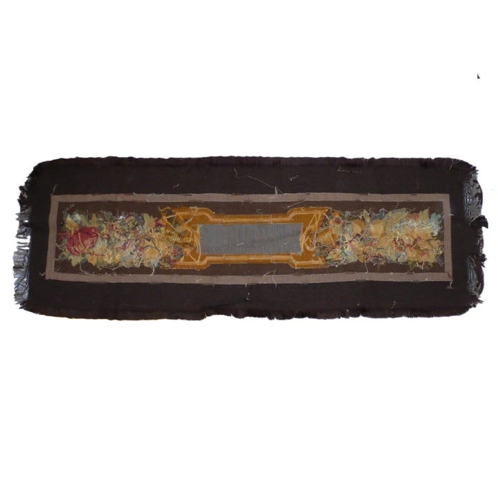 19th c. French Aubusson Tapestry Table Runner.