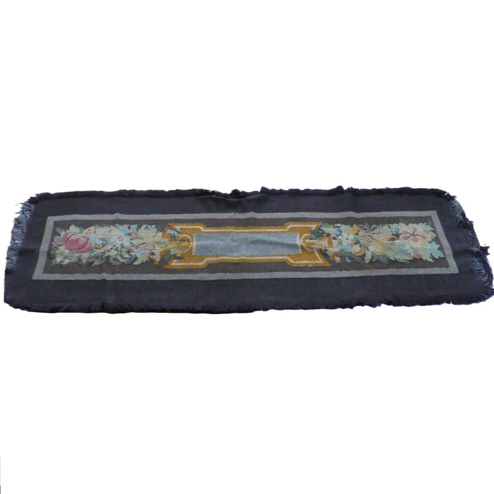 19th c. French Aubusson Tapestry or Bench Cover 54" x 21"