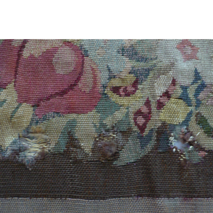 Antique Aubusson textile tapestry.
