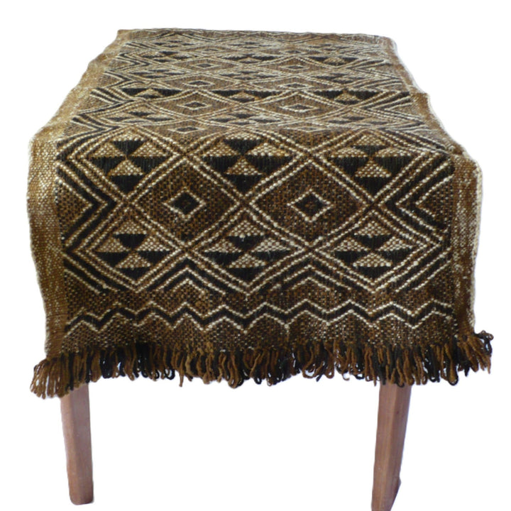 1950s Handwoven Mapuche Accent Rug or Runner (37-inches) - Argentina.