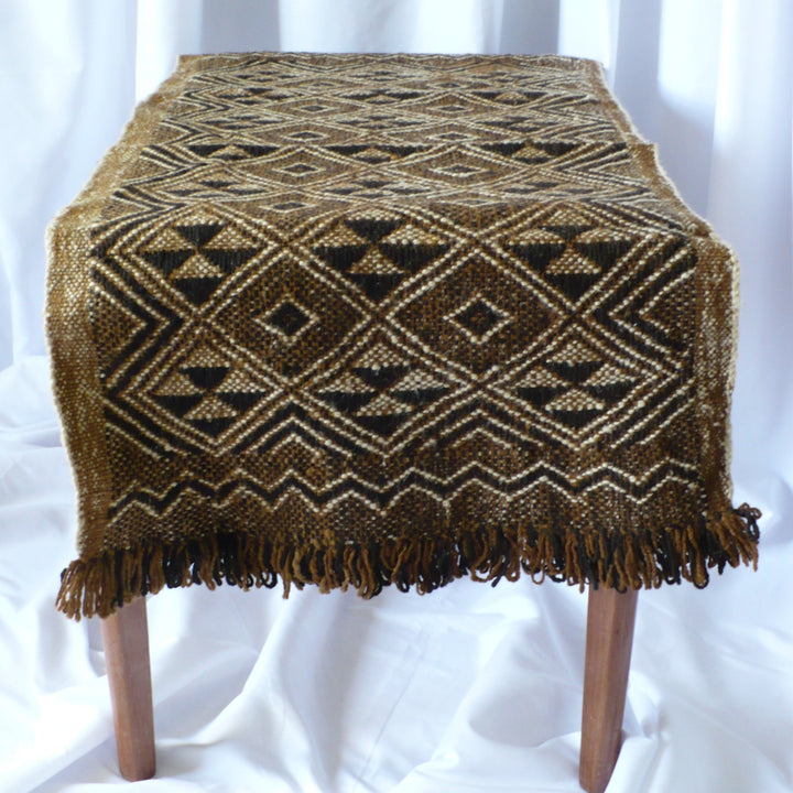 1950s Handwoven Mapuche Accent Rug or Runner (37-inches) - Argentina