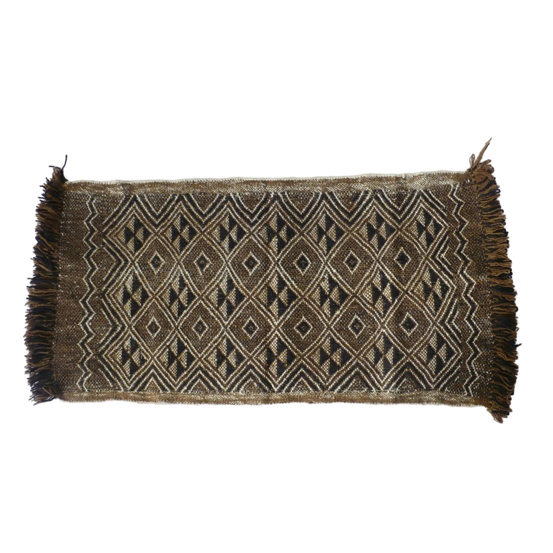 1950s Handwoven Mapuche Accent Rug or Runner (37-inches) - Argentina