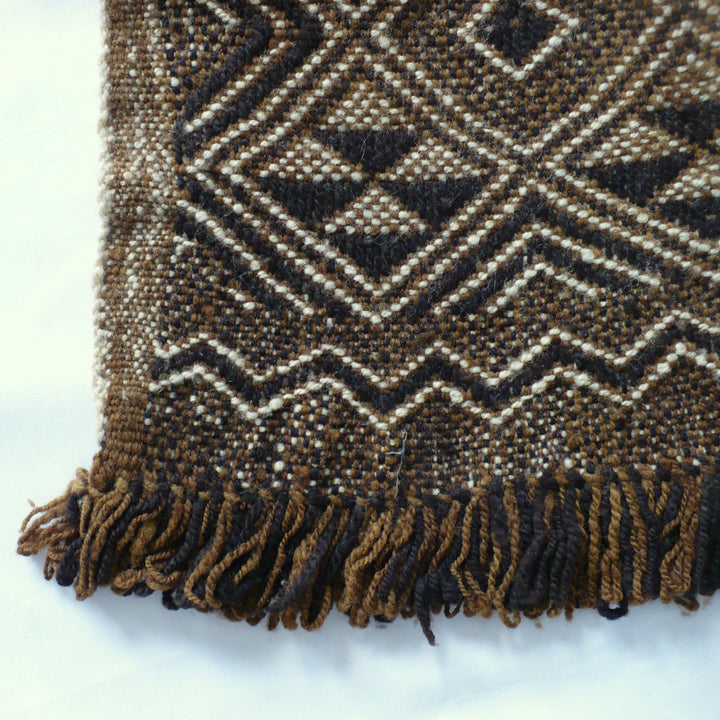 1950s Handwoven Mapuche Accent Rug or Runner (37-inches) - Argentina