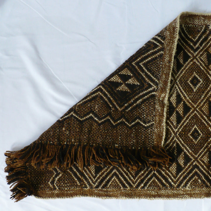 1950s Handwoven Mapuche Accent Rug or Runner (37-inches) - Argentina