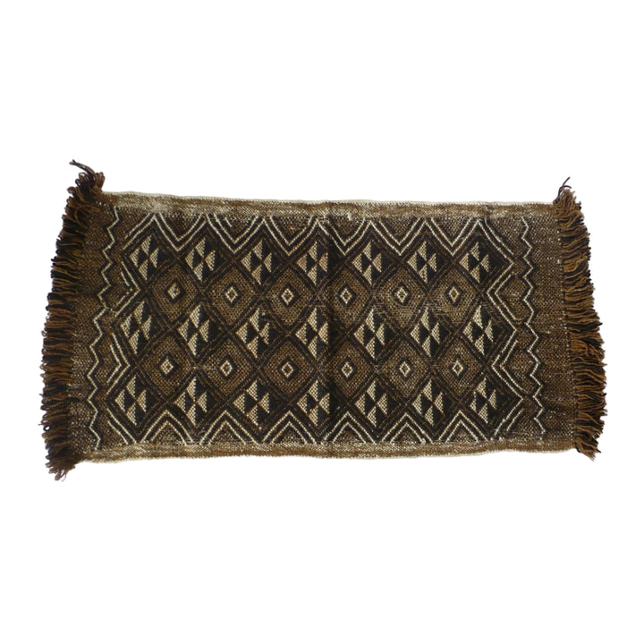 1950s Handwoven Mapuche Accent Rug or Runner (37-inches) - Argentina