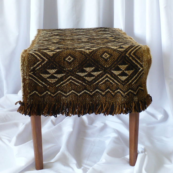 1950s Handwoven Mapuche Accent Rug or Runner (37-inches) - Argentina