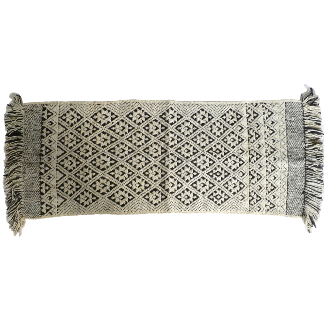 1950s Handwoven Mapuche Rug (55-inches) - Argentina