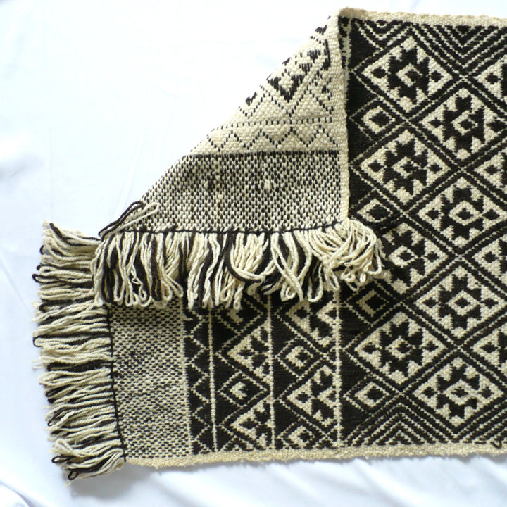 1950s Handwoven Mapuche Rug (55-inches) - Argentina
