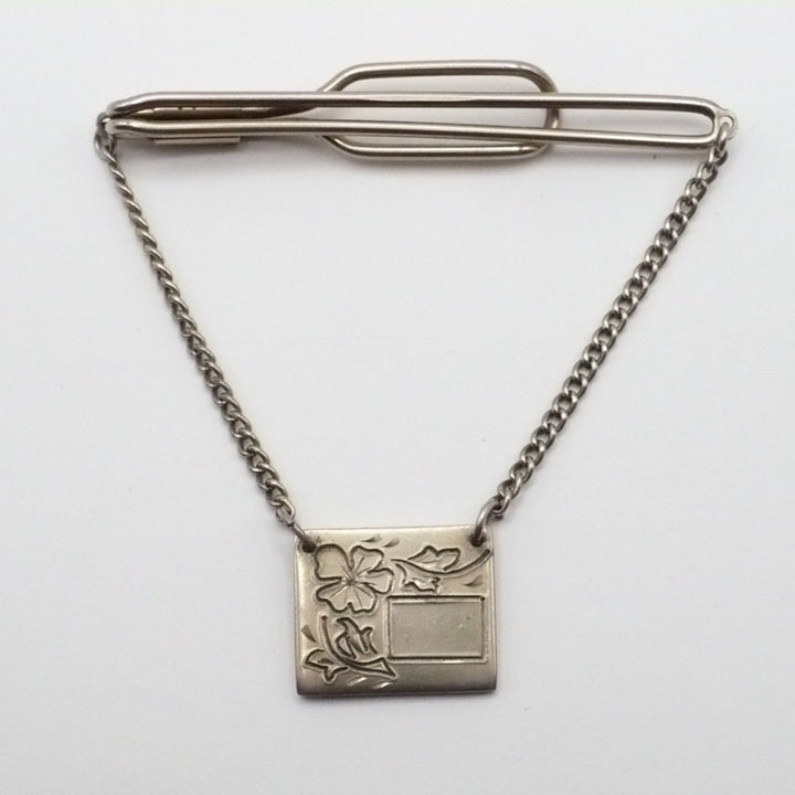 1930s Heritage Line Chain Tie Slide, Vintage Men's Jewelry.