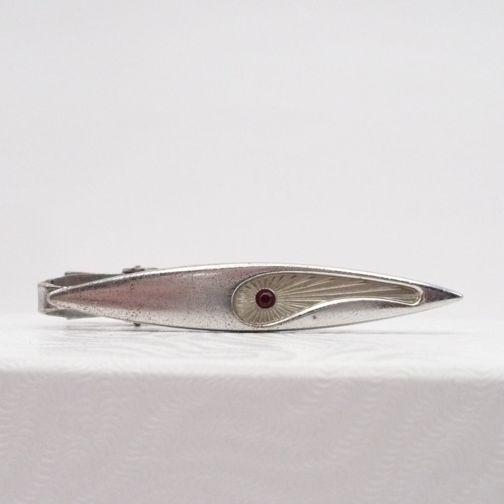 The Red Planet, Space Age Tie Clip Vintage Men's Jewelry.