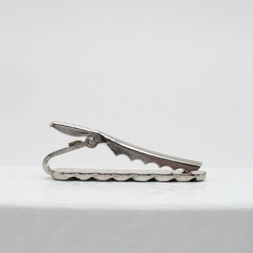 Mariner Tie Clip Vintage Men's Jewelry Cuban Chain Tie Clasp.