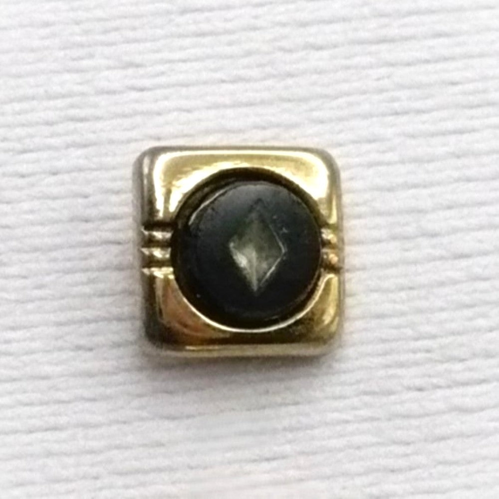 Vintage mourning  tie tack with chain and bar.