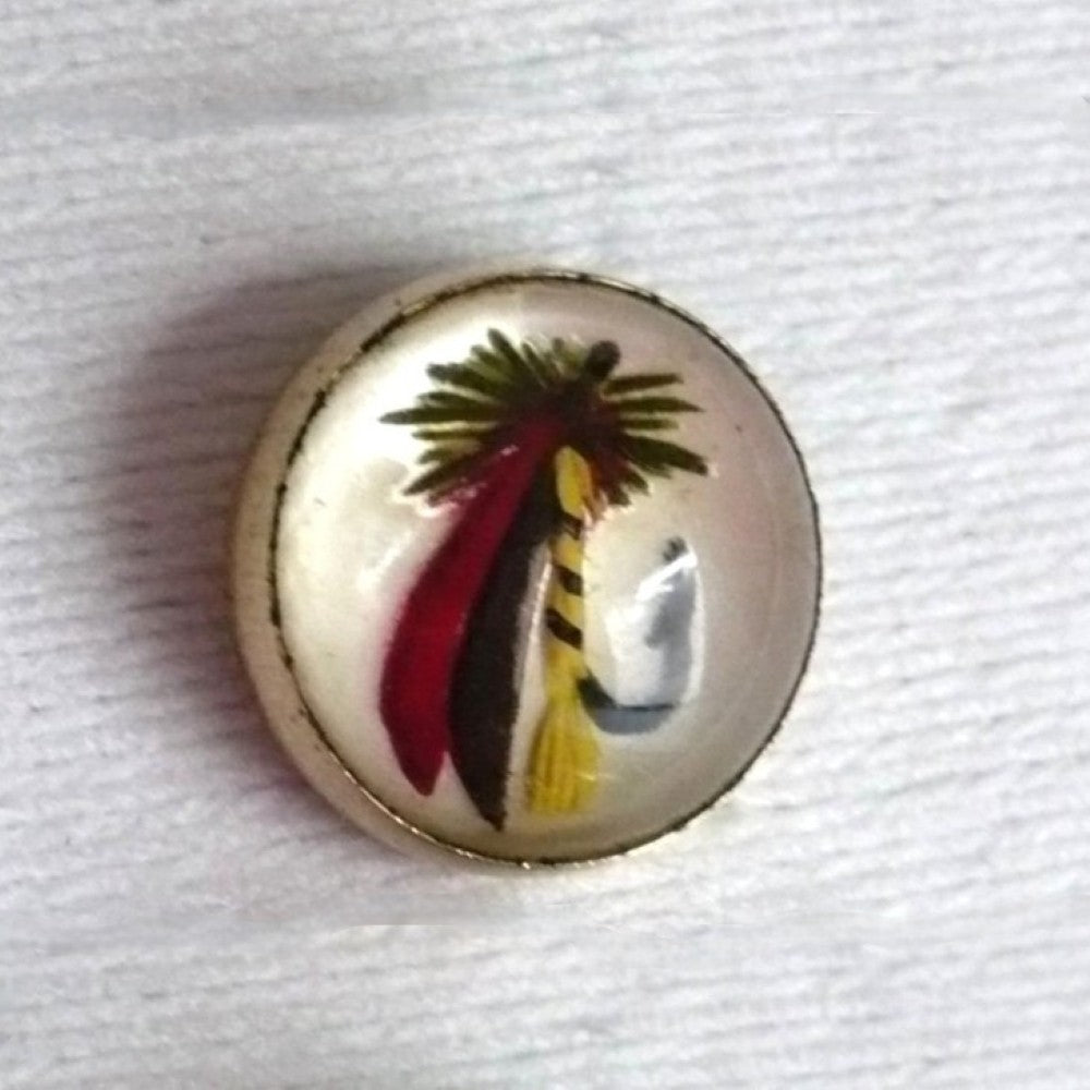 Vintage fishing fly hook tie tack.