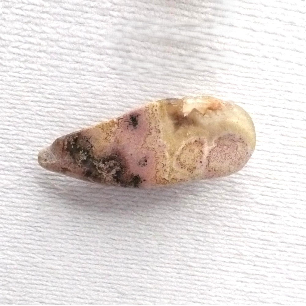 Pink opal tie tack.