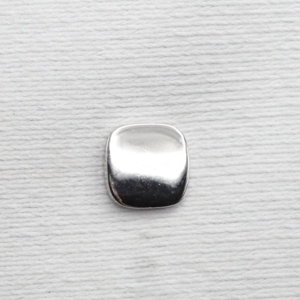 Polished silver tone square Chain & Bar Tie Tack Vintage Men's Jewelry.