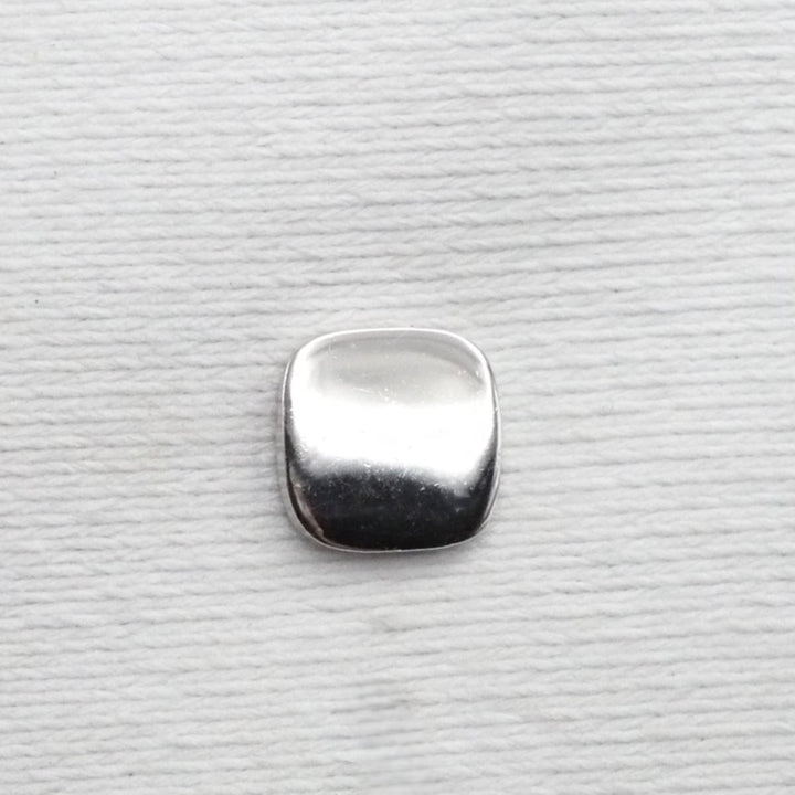 Polished silver tone square Chain & Bar Tie Tack Vintage Men's Jewelry.