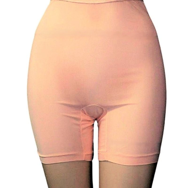 Vintage rayon long leg panty.