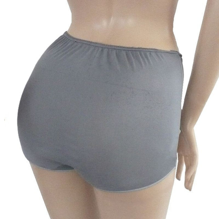 XS 1950s Vintage Nylon Brief Panty, Mushroom Gusset Granny Panties.