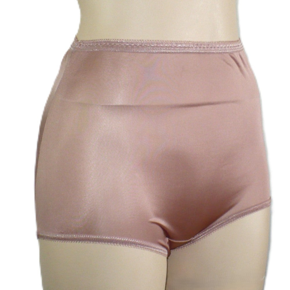 1970s Vintage Tempting Taupe Nylon Brief Panties JCPenney Granny Panty.