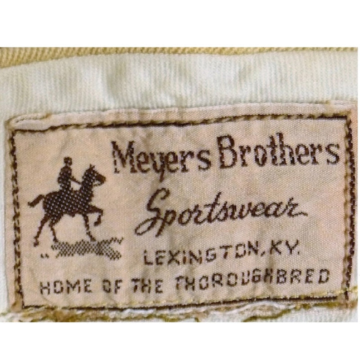 1940s Women's Vintage Kentucky Riding Pants Equestrian Fashions Meyers Brothers Label.