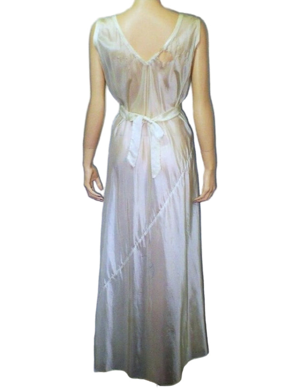 Vintage parachute silk nightgown dress.