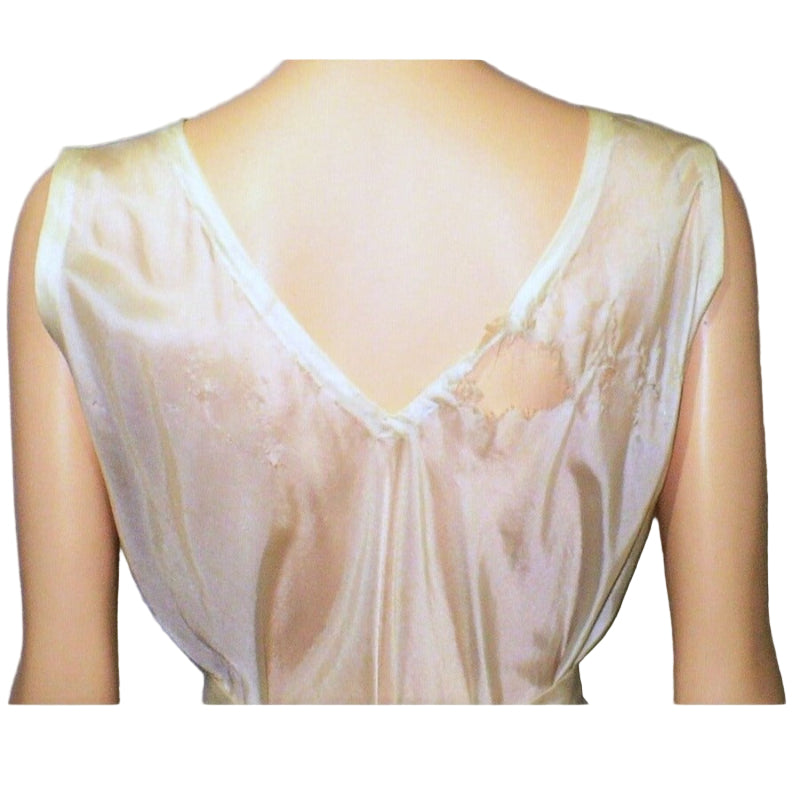 Vintage parachute silk nightgown dress.