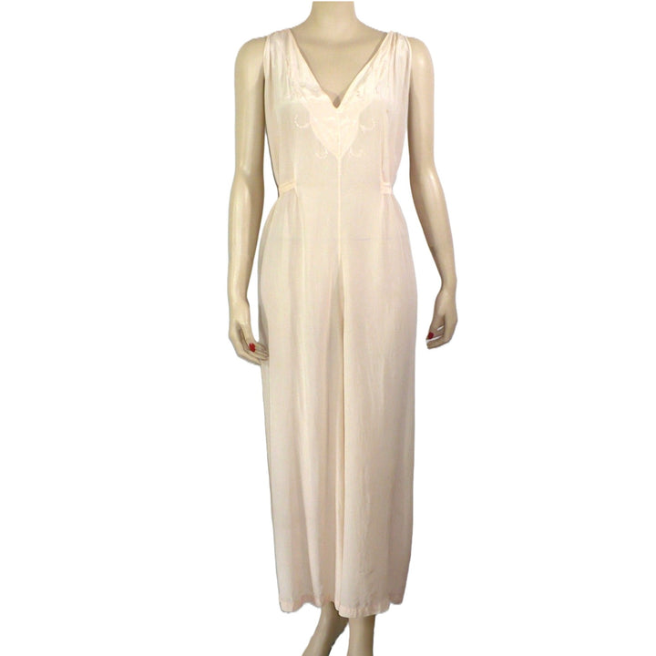 1920s Vintage Silk Pajama Lounger.