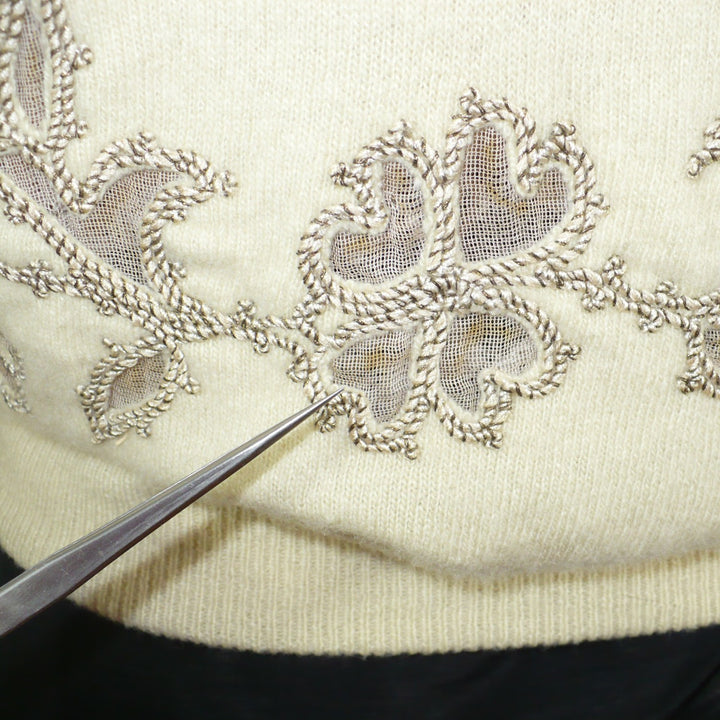 1950 Mink & Cashmere Cardigan Medium
