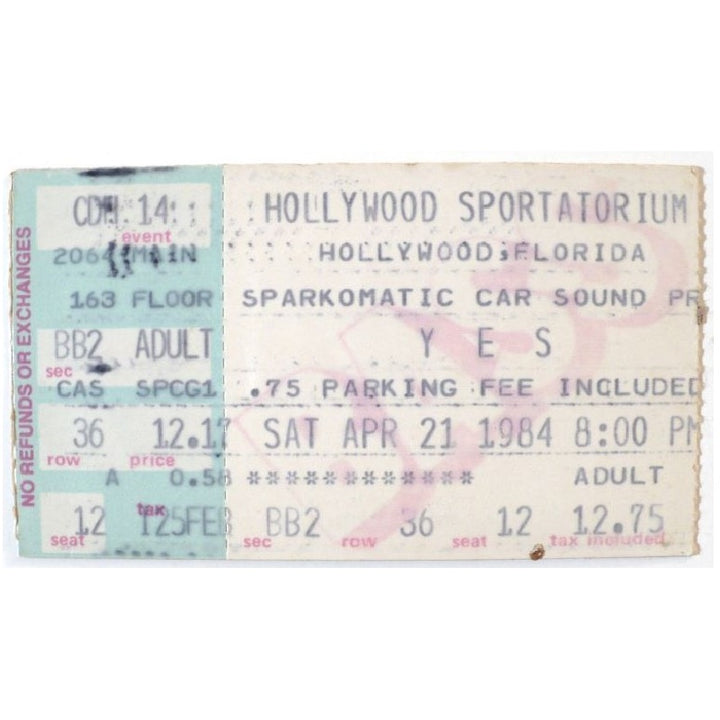 Ticket stub.
