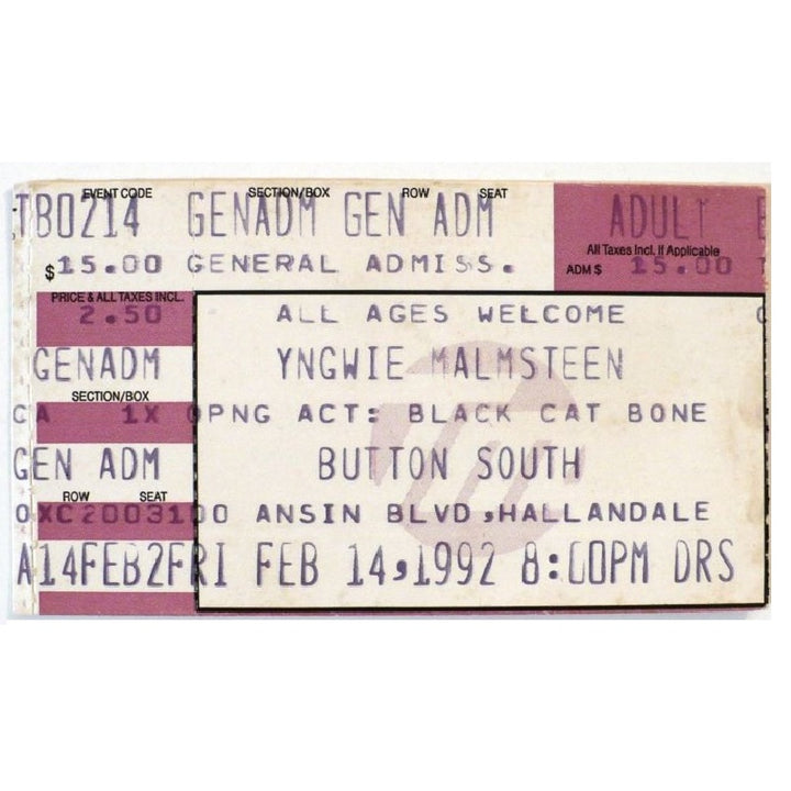 Ticket stub.