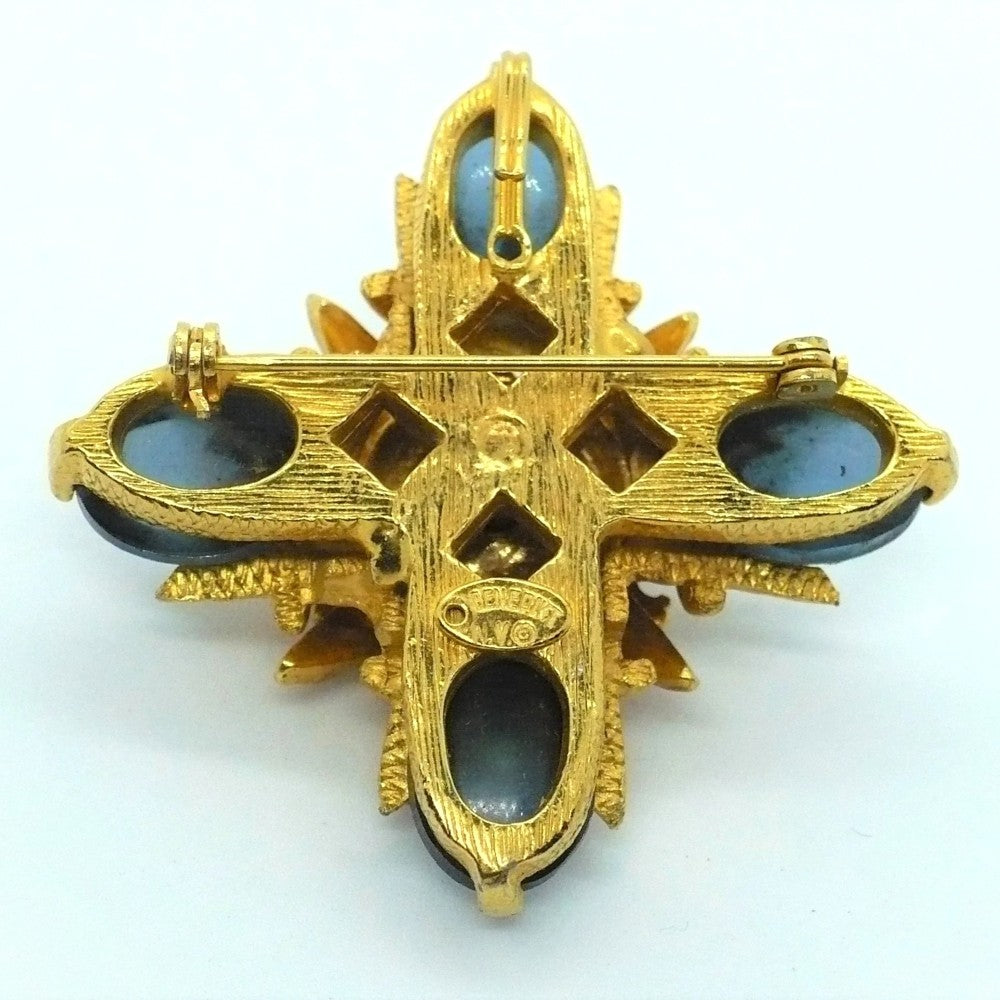 1955 Maltese Cross Convertible Pin Brooch Pendant by Howard Benedik