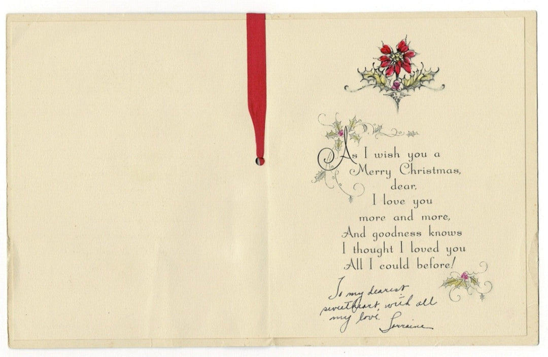 Interior of card.