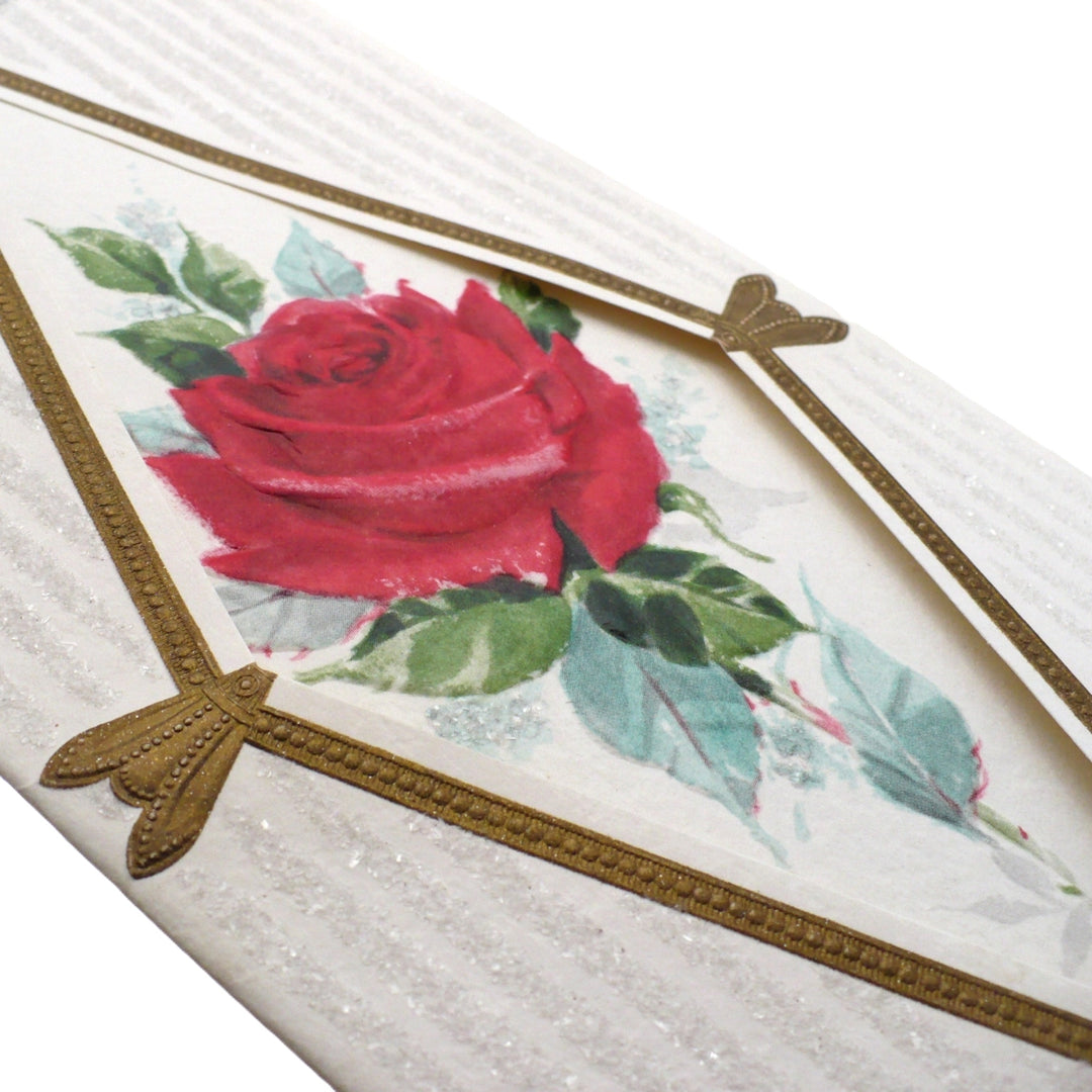1960s Jumbo Vintage Mother’s Day Card for Wife w/ Glitter by Gibson.