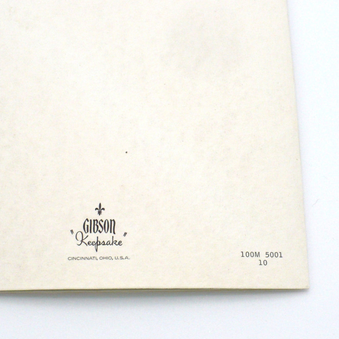 Gibson Keepsake logo on a beige background