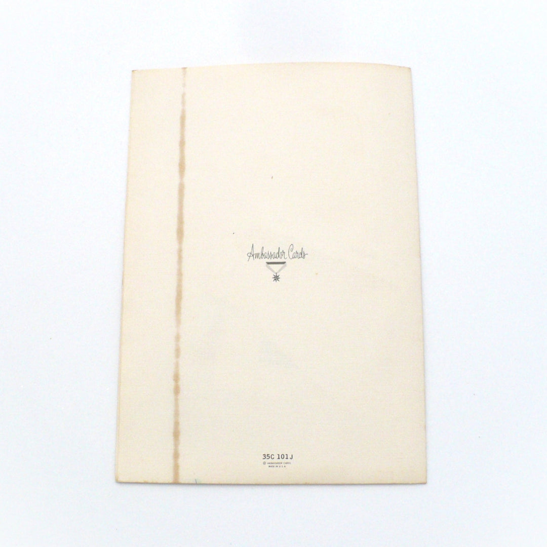 1960s “Dream Book” Get Well Card Mouse in Bed, Book Insert.