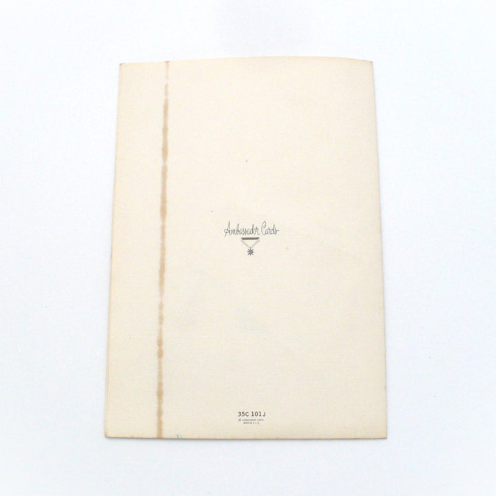 1960s “Dream Book” Get Well Card Mouse in Bed, Book Insert.