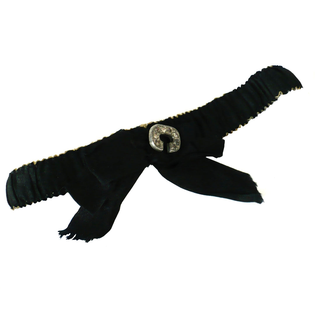 Victorian Memento Mori Mourning Garter.